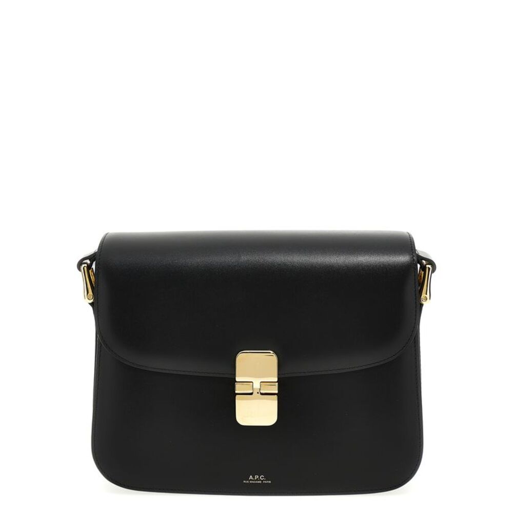 A.P.C. Black Cowhide Crossbody Women's Bag